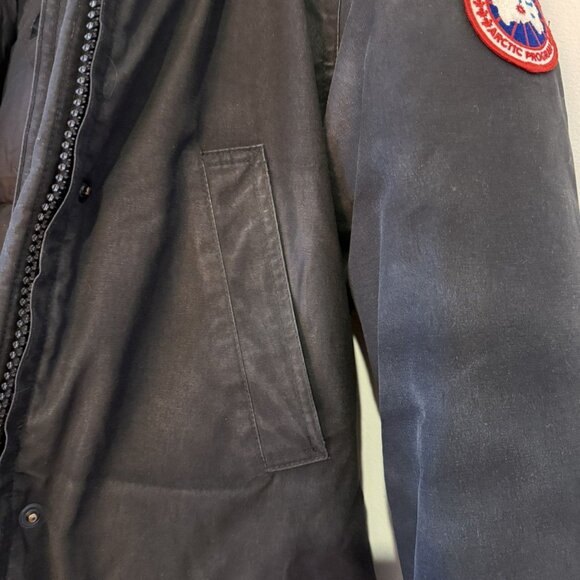 Canada Goose Black Fur Hood Trillium Parka - Picture 9 of 10